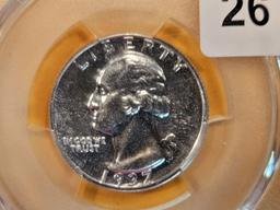 GEM! PCGS 1937 Washington Quarter in Proof 65