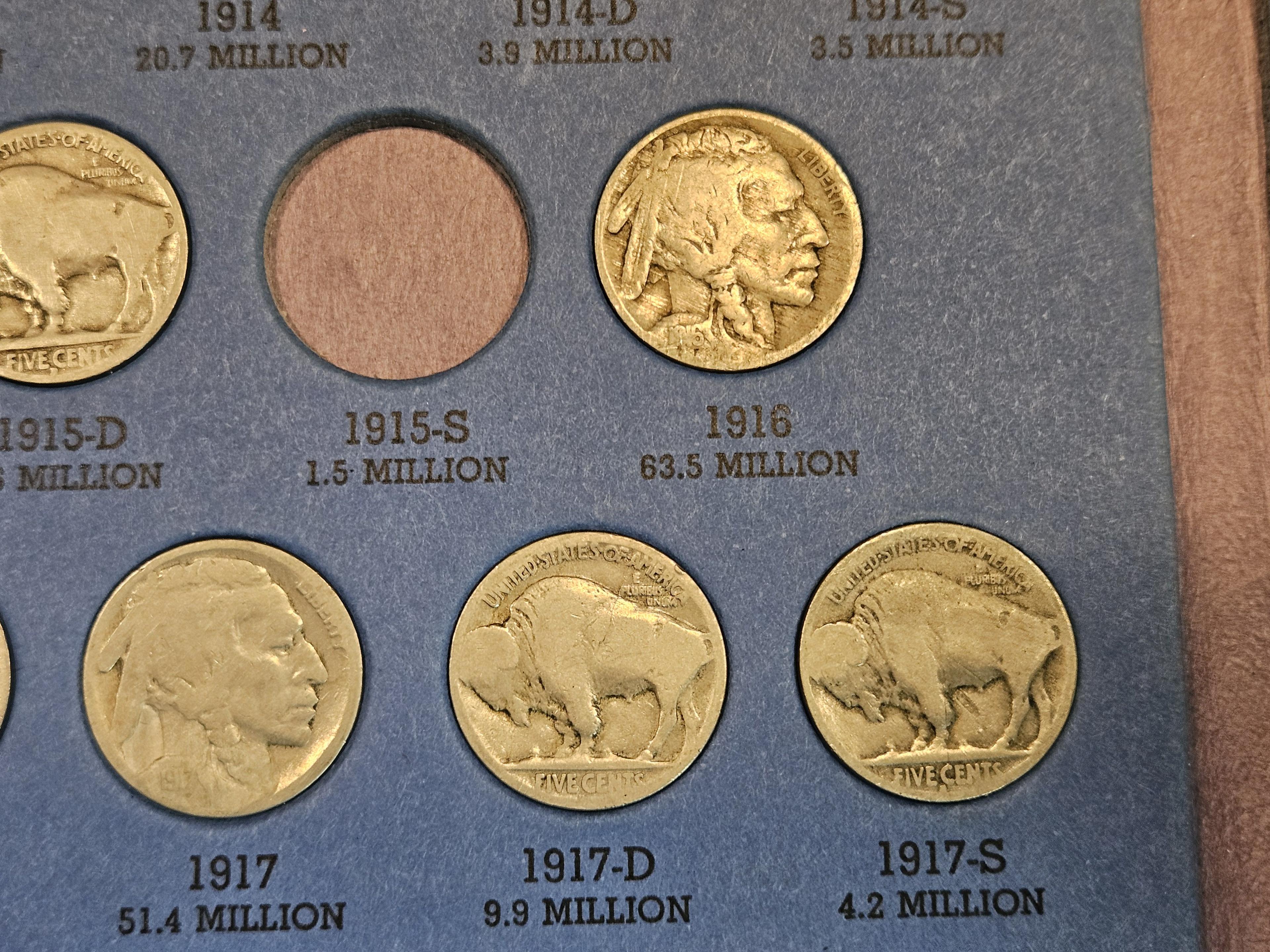 * Nice, nearly complete, Buffalo Nickel Collection!