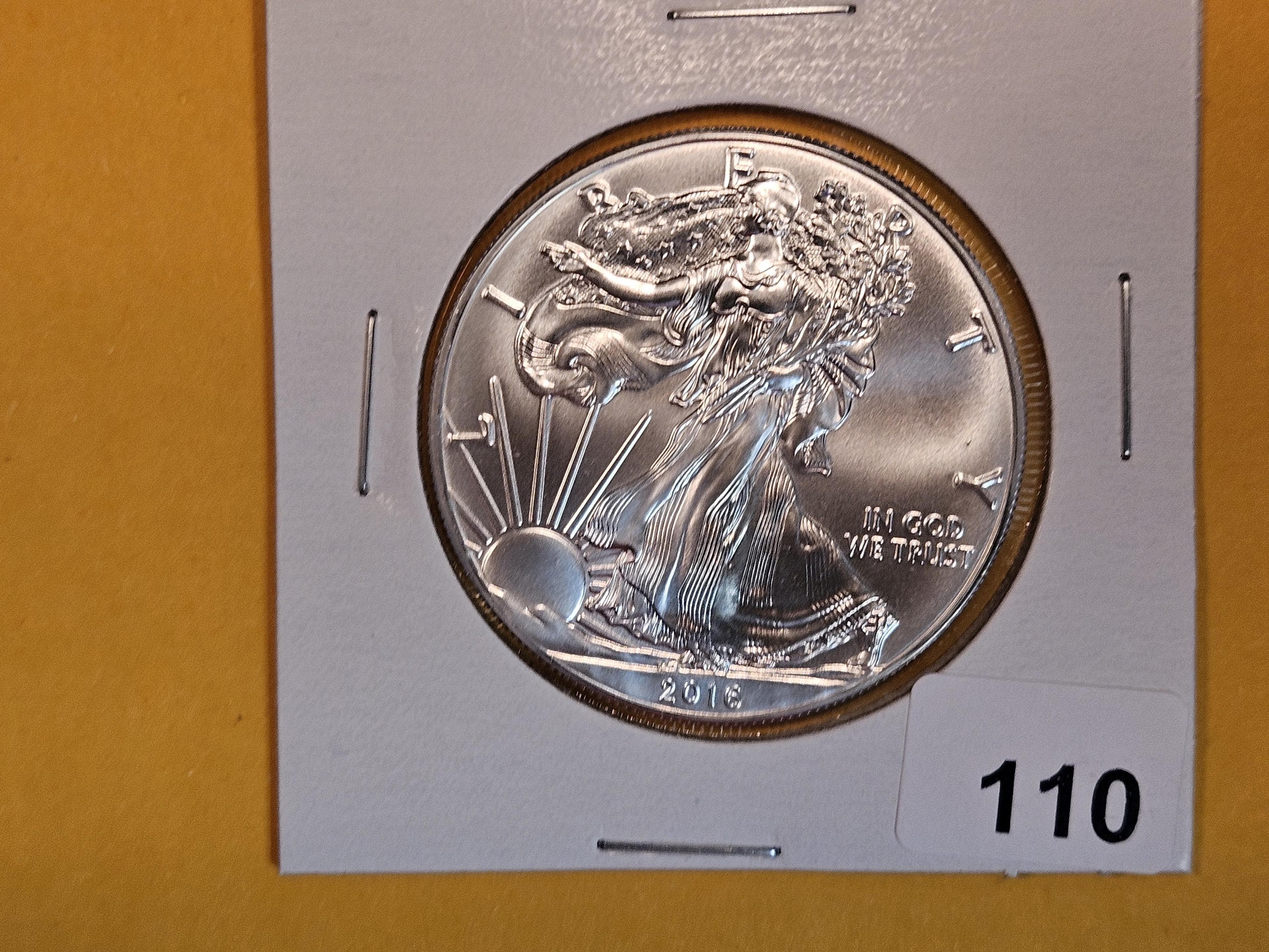 GEM Brilliant Uncirculated 2016 American Silver Eagle