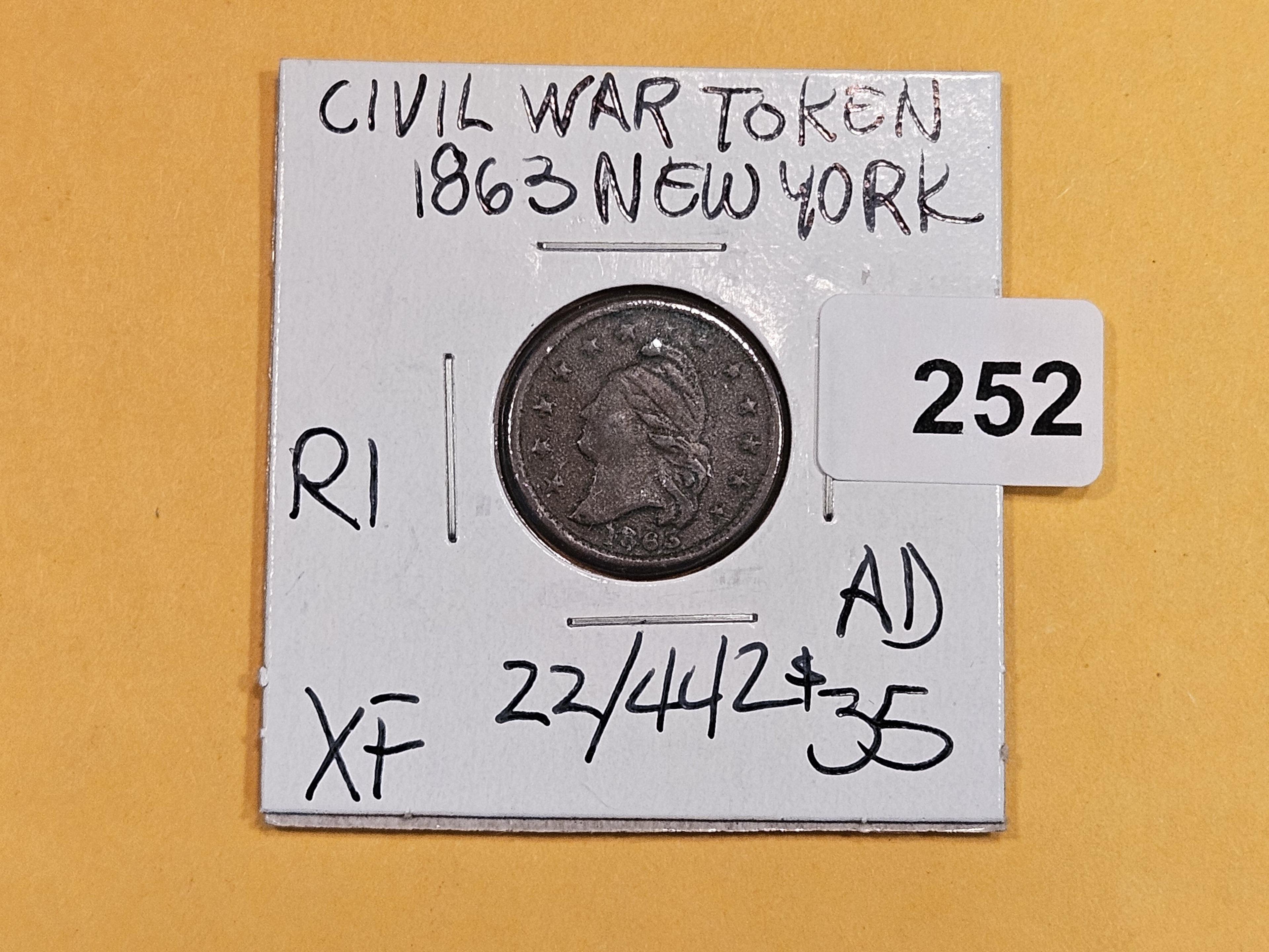 1863 Civil War Token