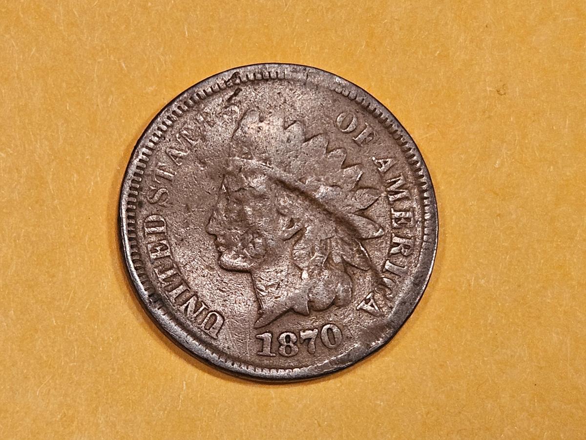 Semi-Key 1870 Indian Cent