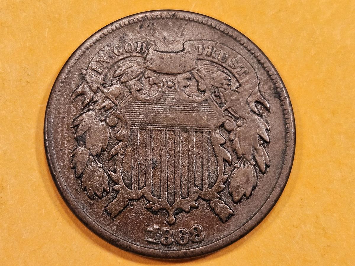 1868 Two Cent Piece