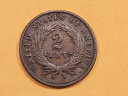 Better 1870 Two Cent piece