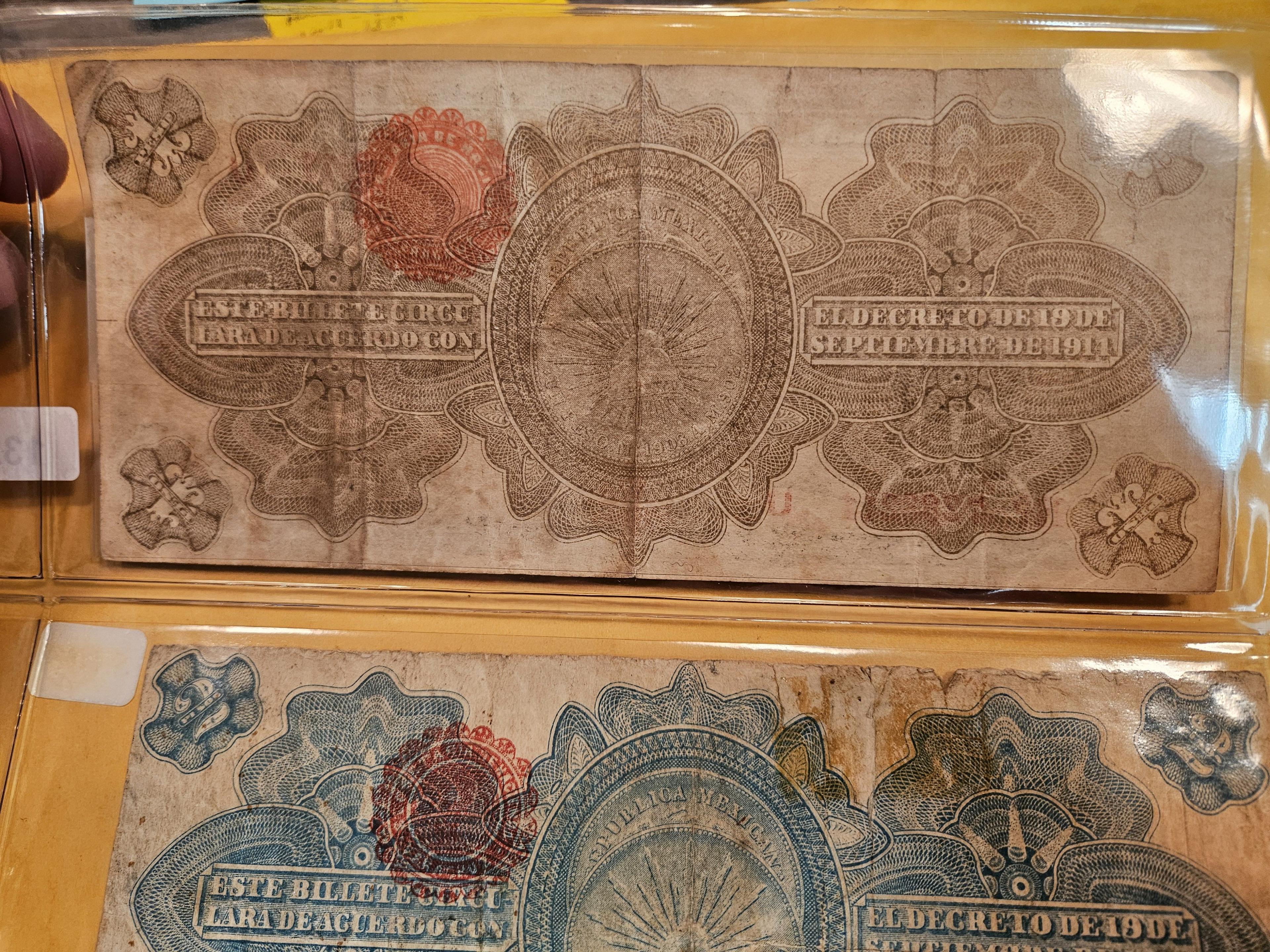 Three scarce Mexican notes
