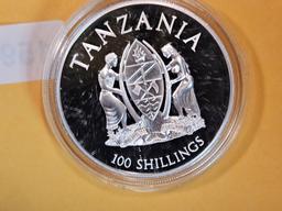 Cool 2016 GEM Proof Tanzania 100 shillings