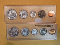 1963 and 1964 Brilliant Uncirculated US Silver Coin year Sets