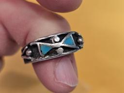 Vintage, Mexican, sterling silver ring