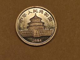 GOLD! 1984 China Gold 5 Yuan