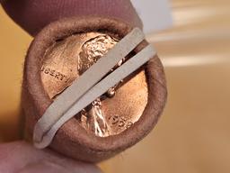 Brilliant Uncirculated RED Roll of 1958 Wheat cents