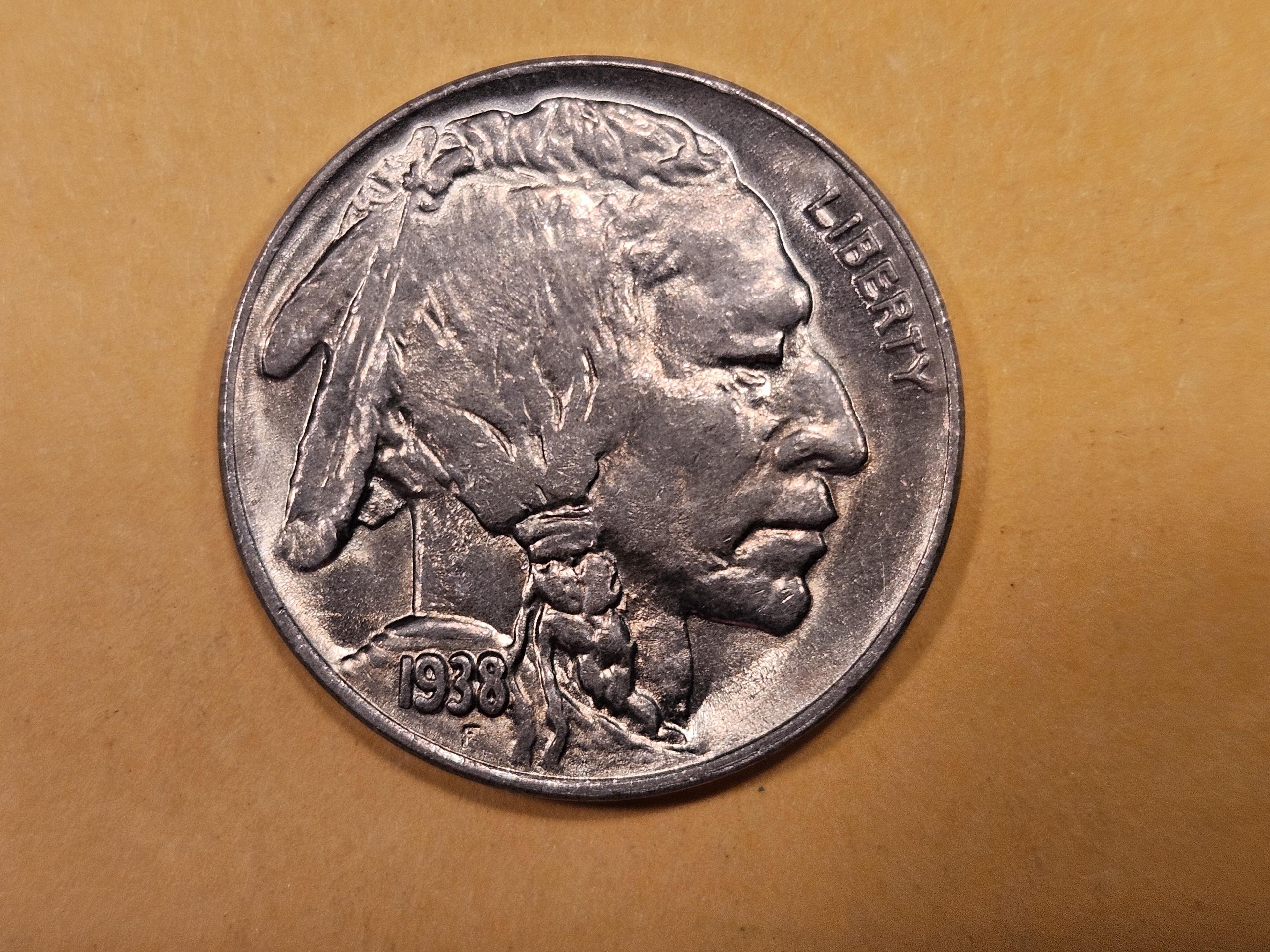 1938-D/D Buffalo Nickel in Very Choice Brilliant Uncirculated