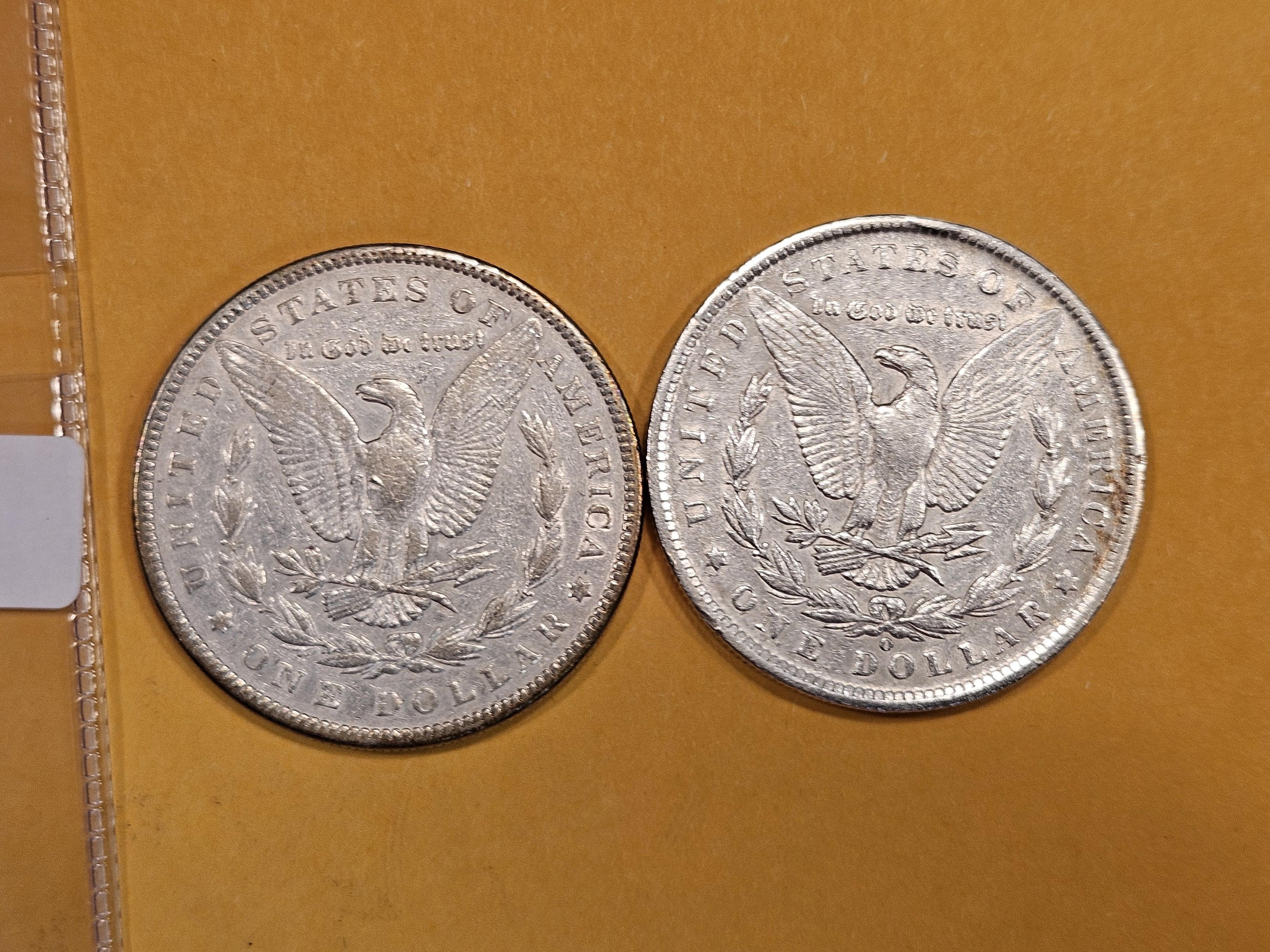 1884 and 1890-O Morgan Dollars