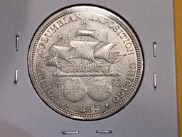 Choice Brilliant Uncirculated 1892 Columbian Commemorative Half Dollar