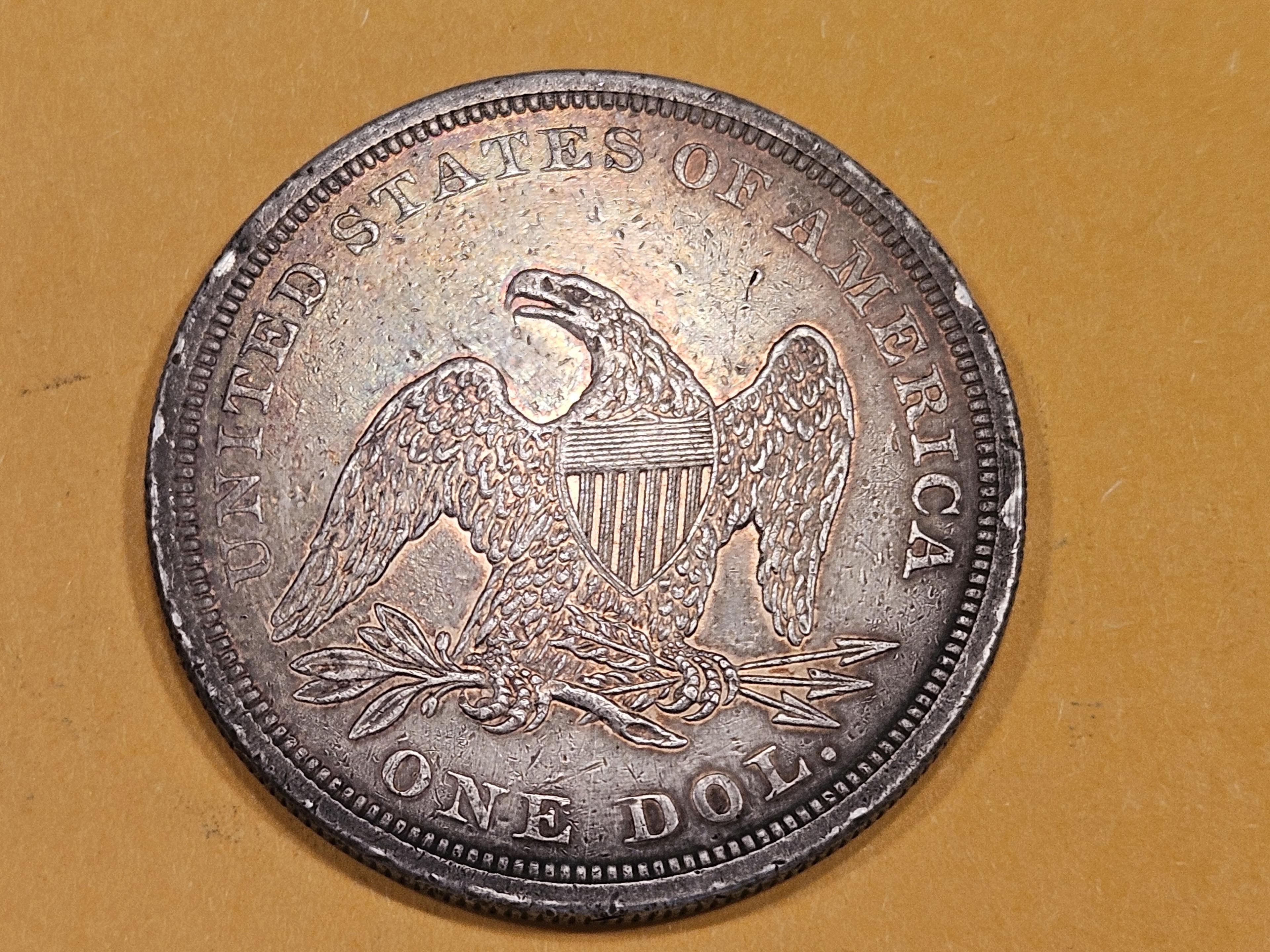 ** HIGHLIGHT *** 1859 Seated Dollar in About Uncirculated