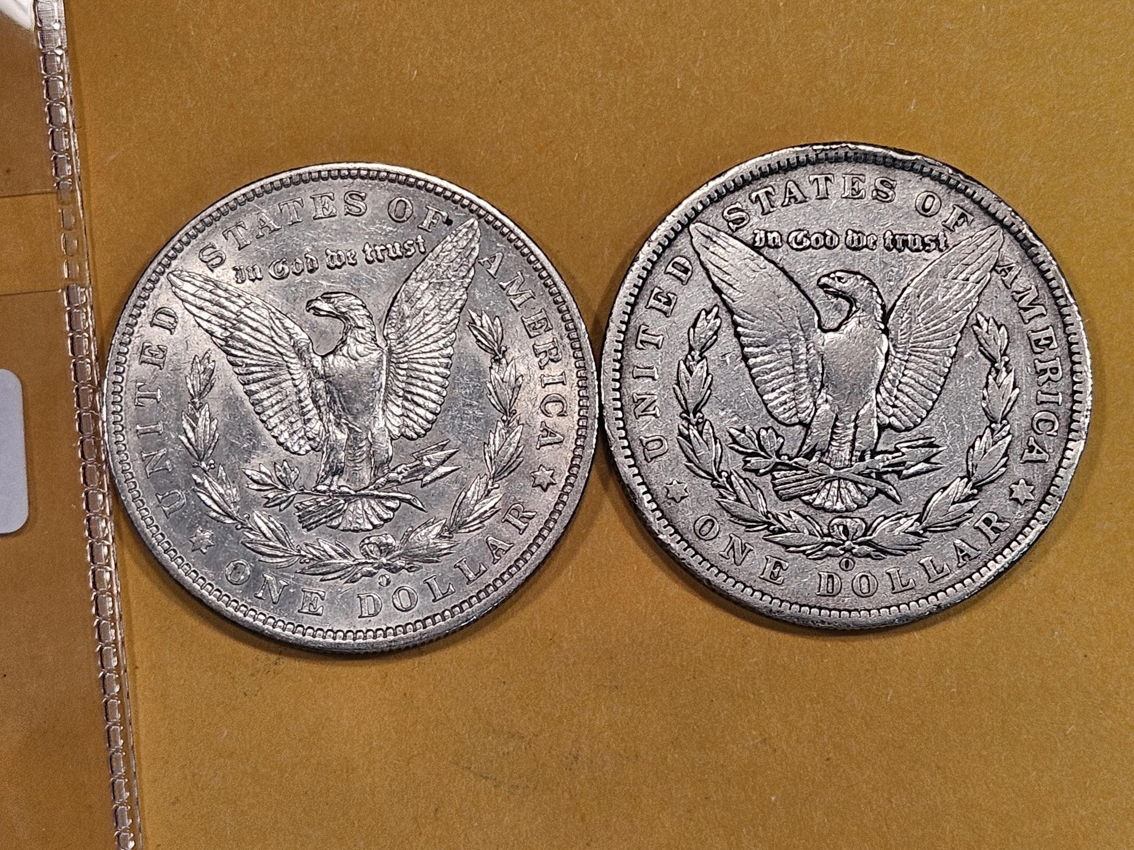 1904-O and 1886-O Morgan Dollars