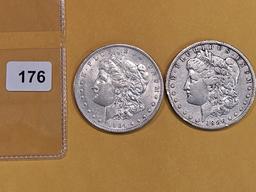 1904-O and 1886-O Morgan Dollars