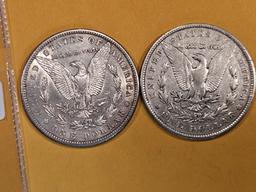 1881-S and 1904-O Morgan Dollars