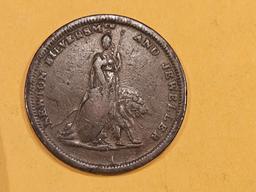 1811 CONDER Token in Very Fine