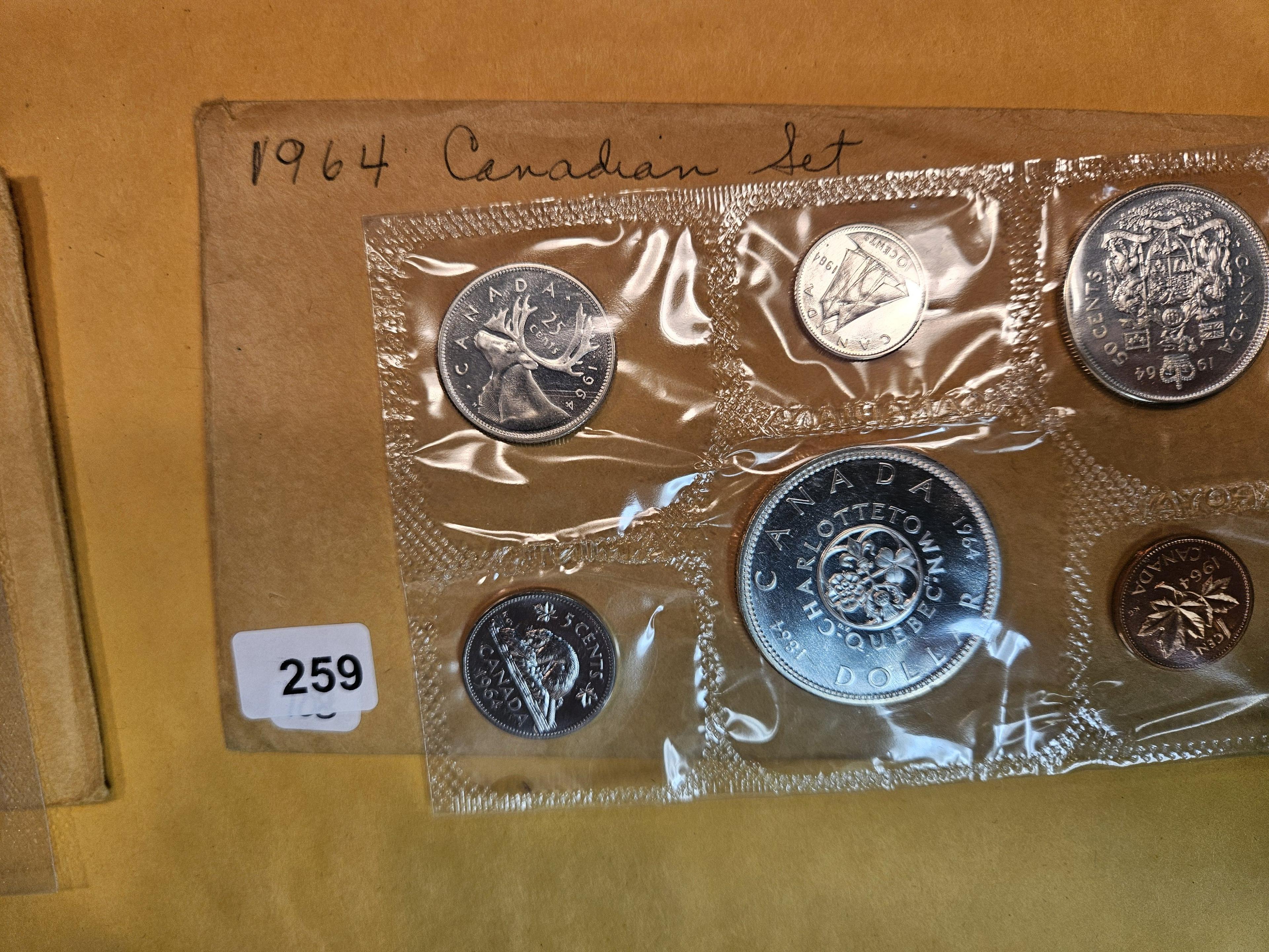 Four Canadian Silver Prooflike Sets