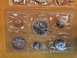 Four Canadian Silver Prooflike Sets