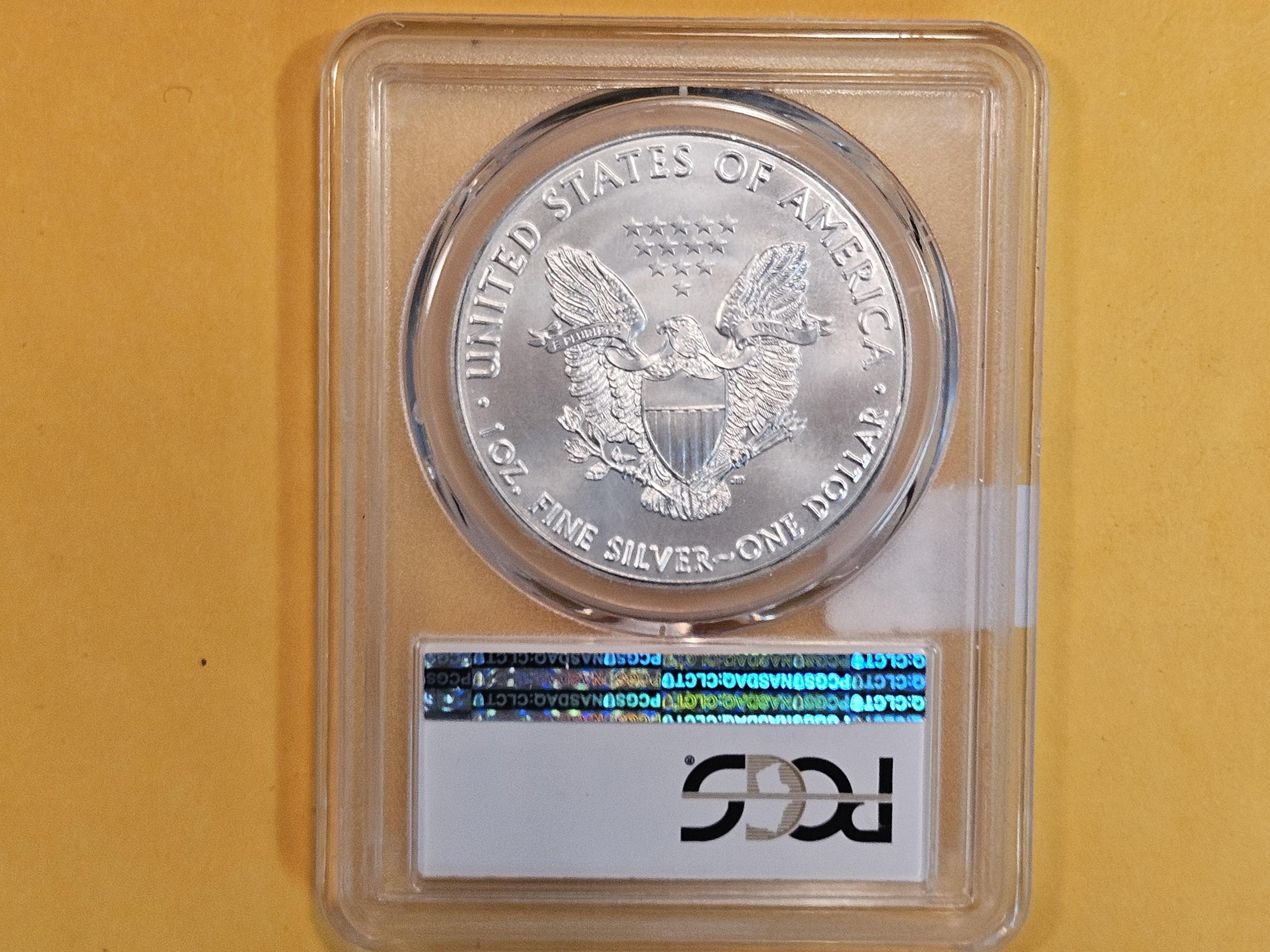 PERFECT! PCGS 2016 American Silver Eagle in Mint State 70