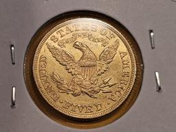 GOLD! Brilliant AU-BU 1898 Gold Liberty Head Five Dollars