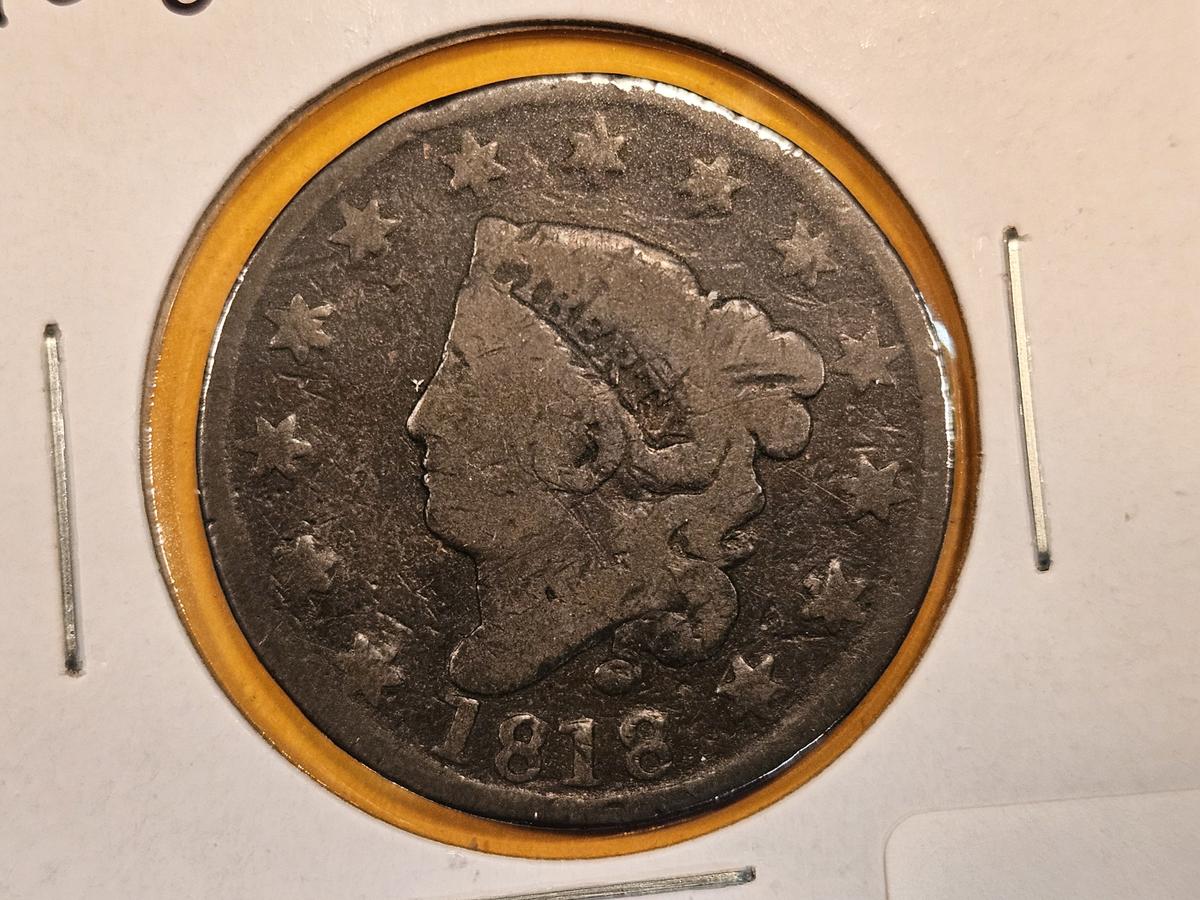 1818 Coronet Head Large Cent