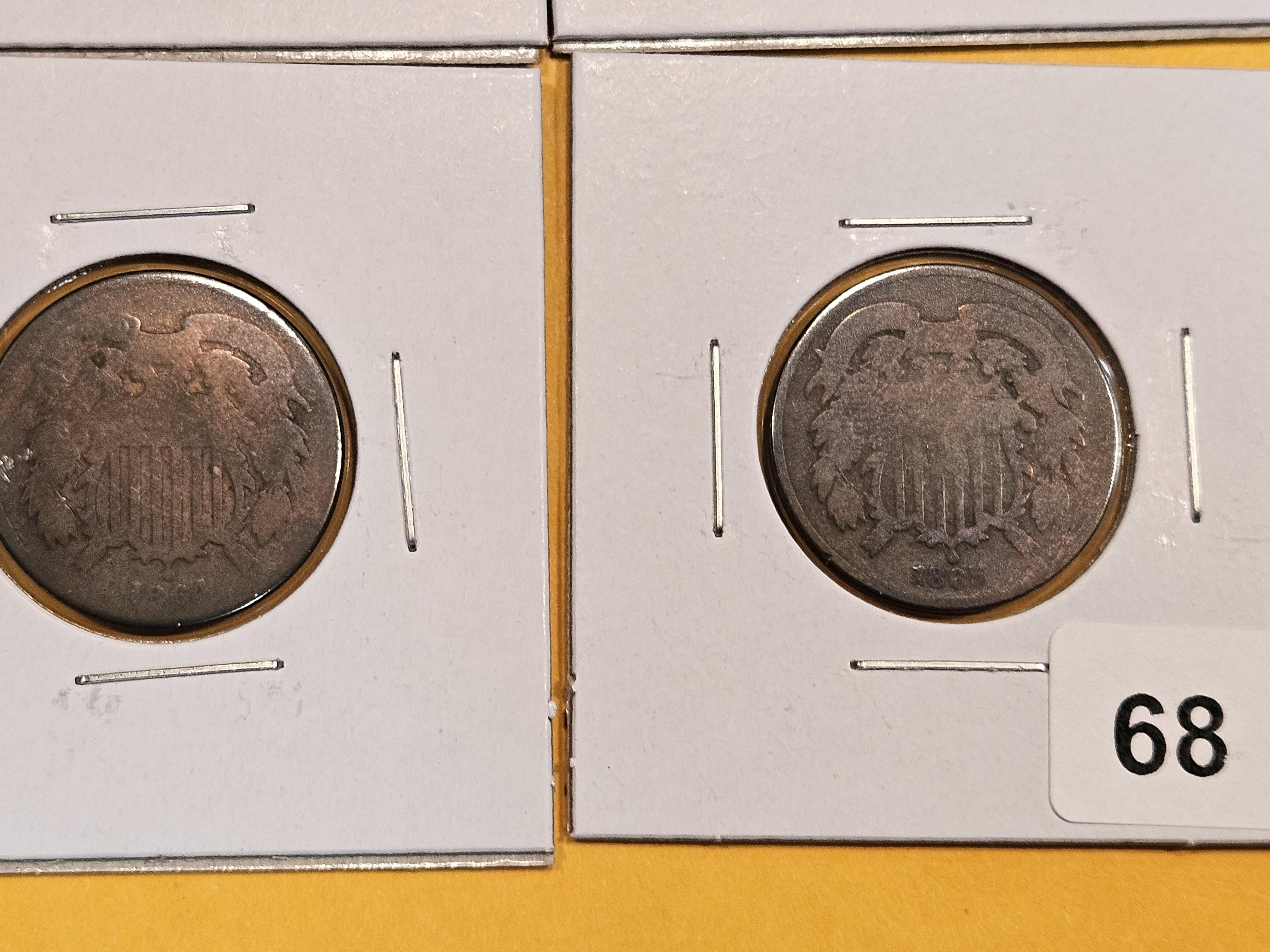 Four 2-Cent pieces