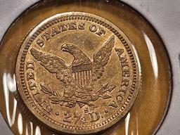 GOLD! Brilliant About Uncirculated Plus 1878-S Gold Liberty Head $2.5 dollars