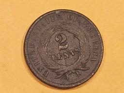 1865 Two Cent piece