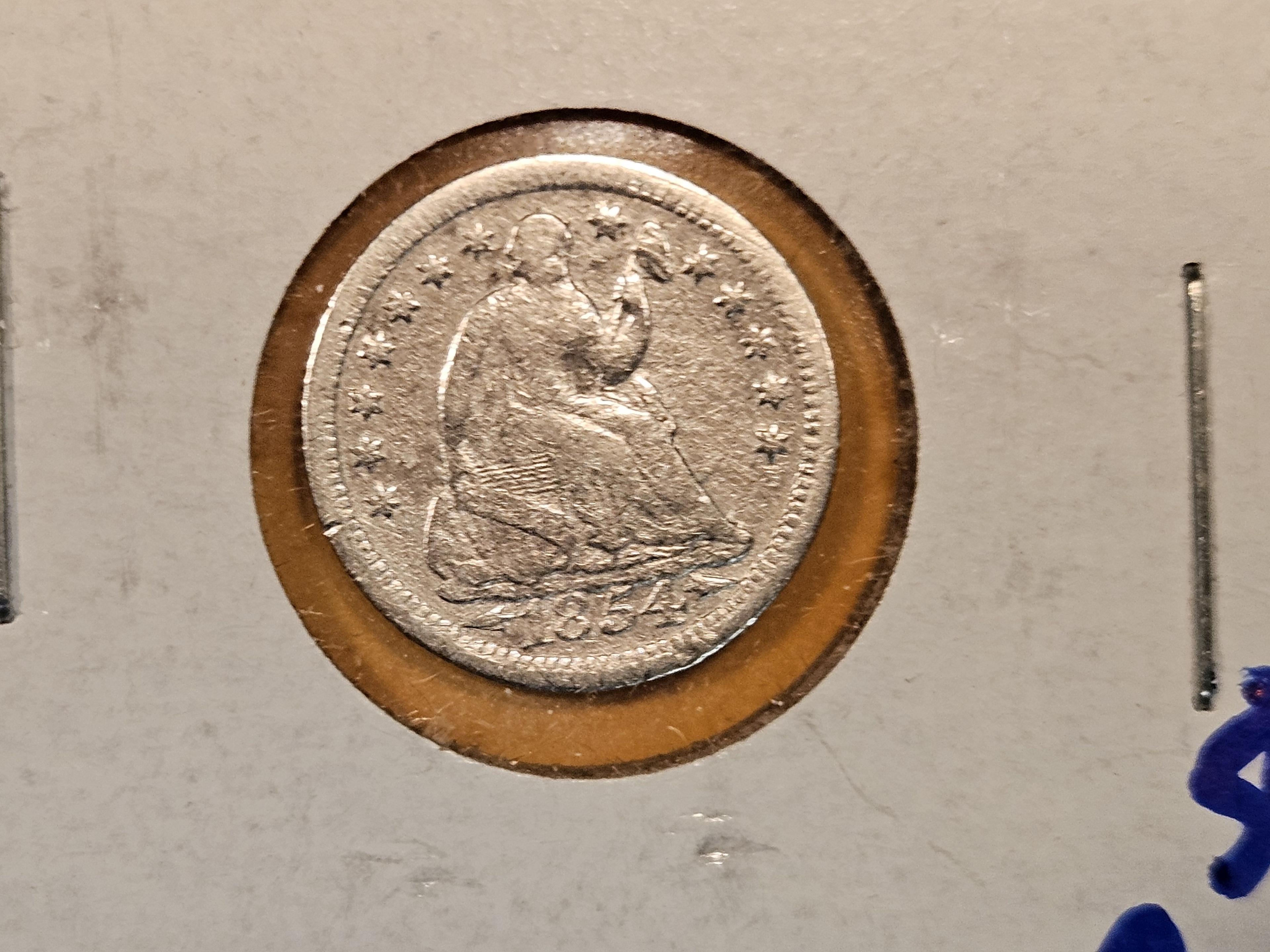 Three Seated Liberty Half-Dimes