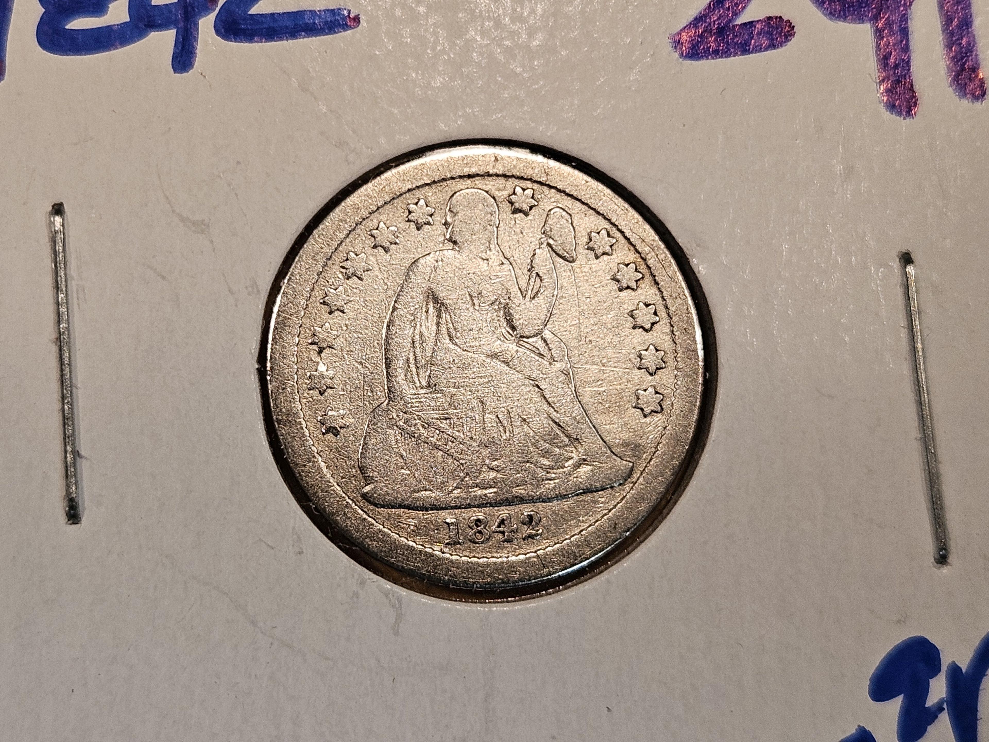 Three Seated Liberty Dimes