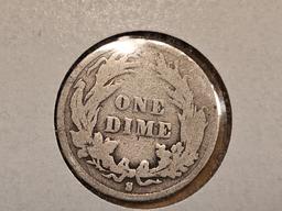 Semi-key 1895-S Barber Dime