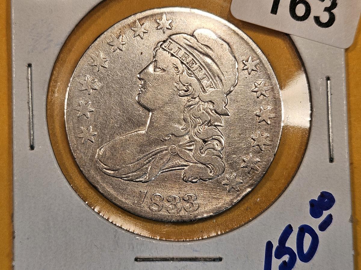 1833 Capped Bust Half Dollar