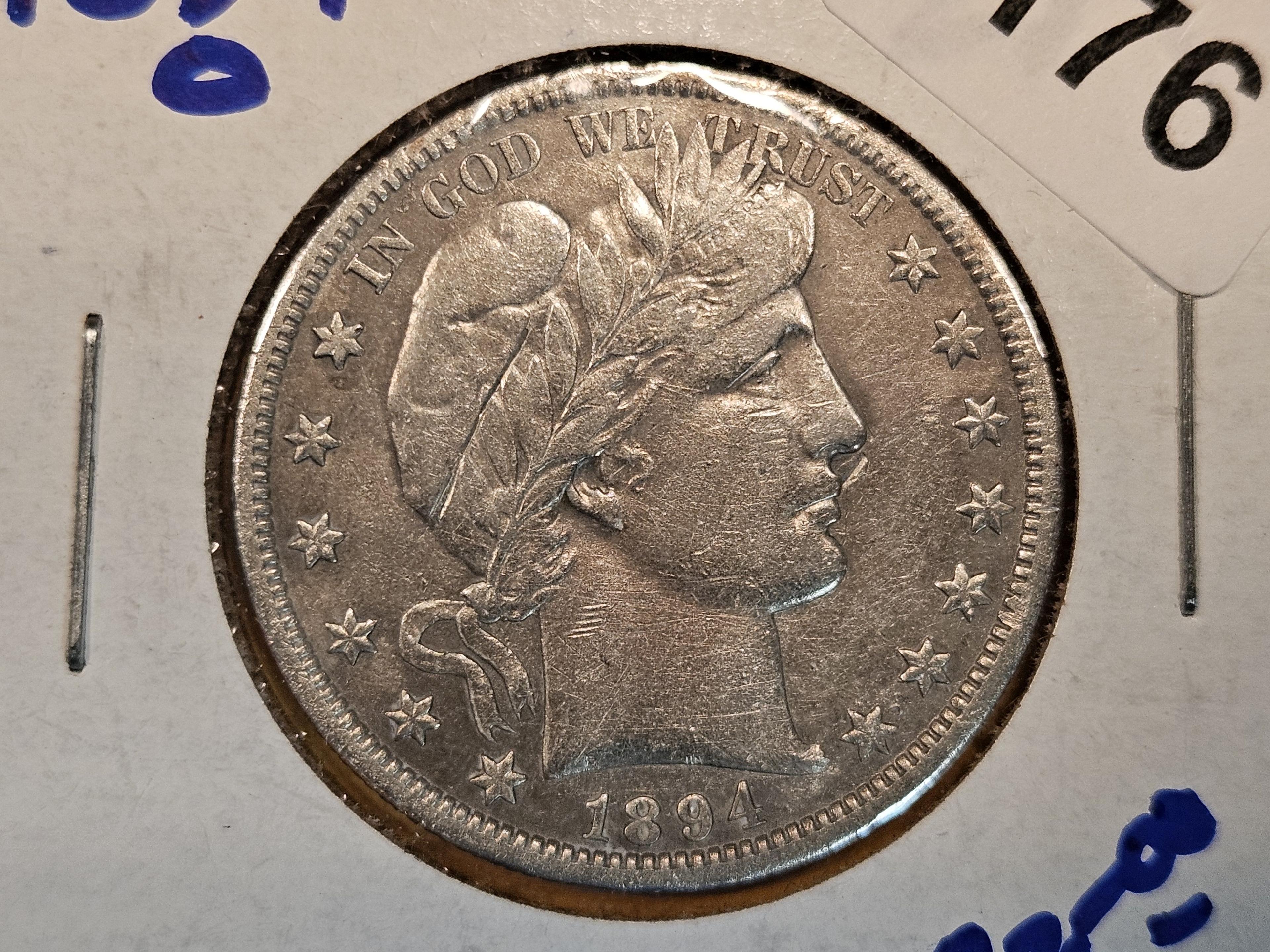 Better 1894-O Barber Half Dollar