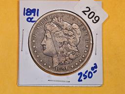 ** KEY DATE ** 1891-CC Morgan Dollar