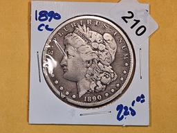 ** KEY DATE ** 1890-CC Morgan Dollar