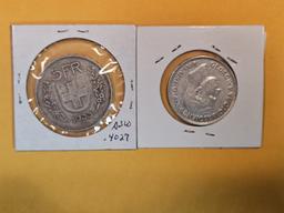 Two Silver World Coins