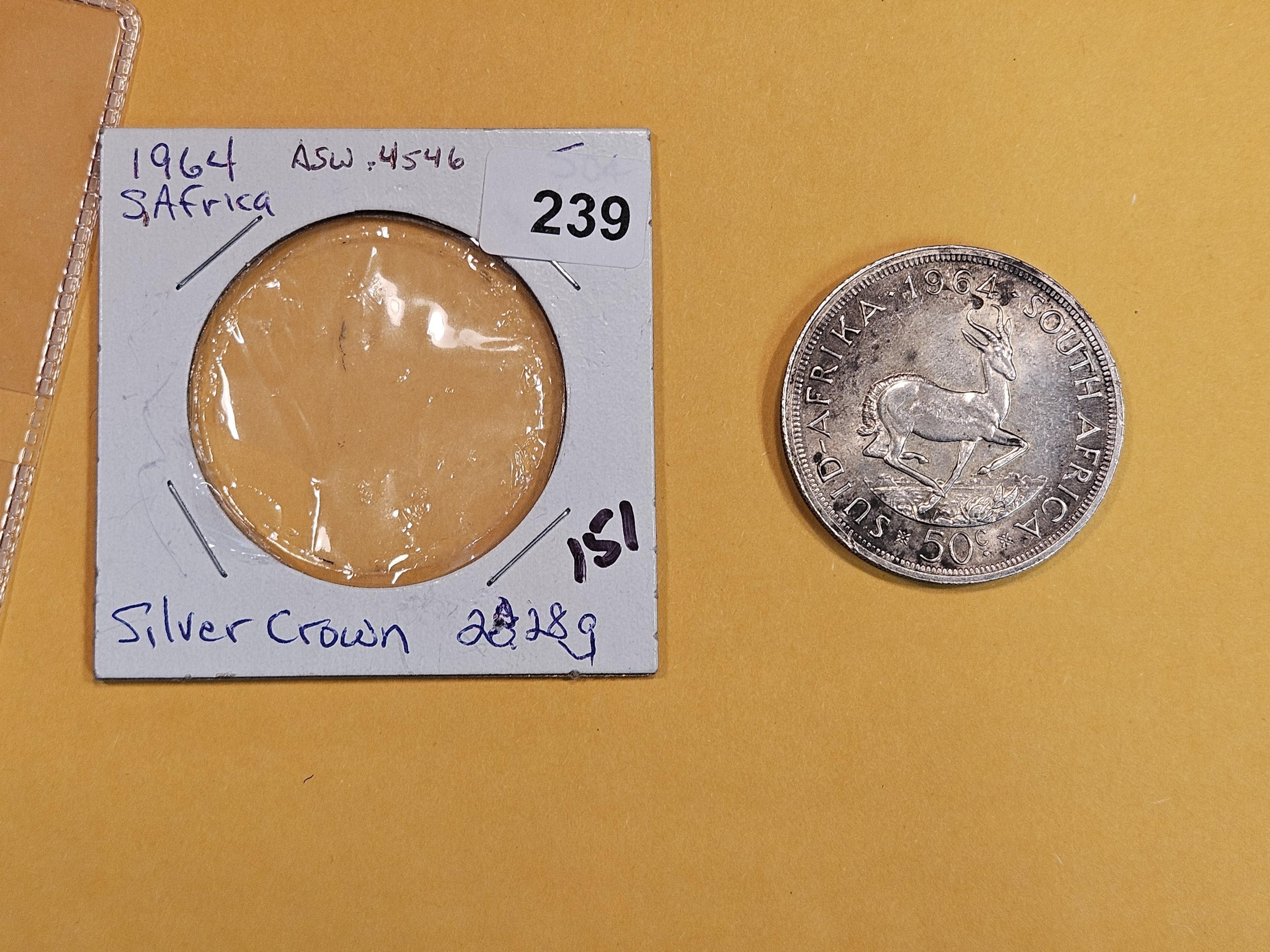 1964 South Africa silver Crown