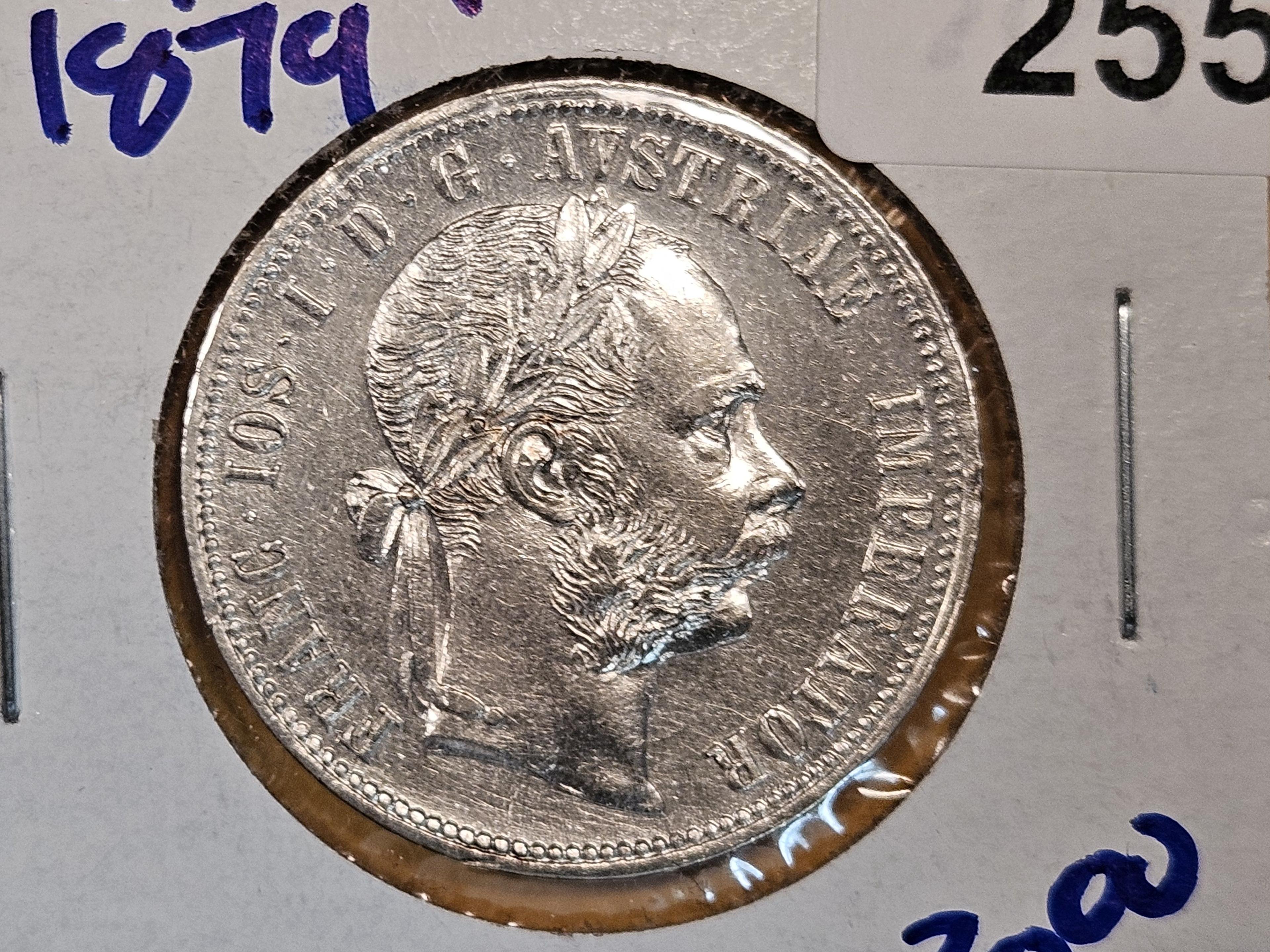 1879 Austria silver florin