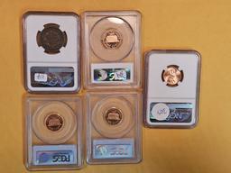 Graded NGC and PCGS Small and Large Cents