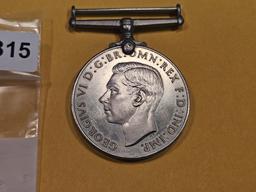 Sterling Silver British Defense Medal