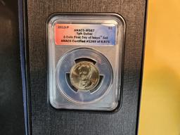 Three GEM ANACS-graded Presidential Dollars