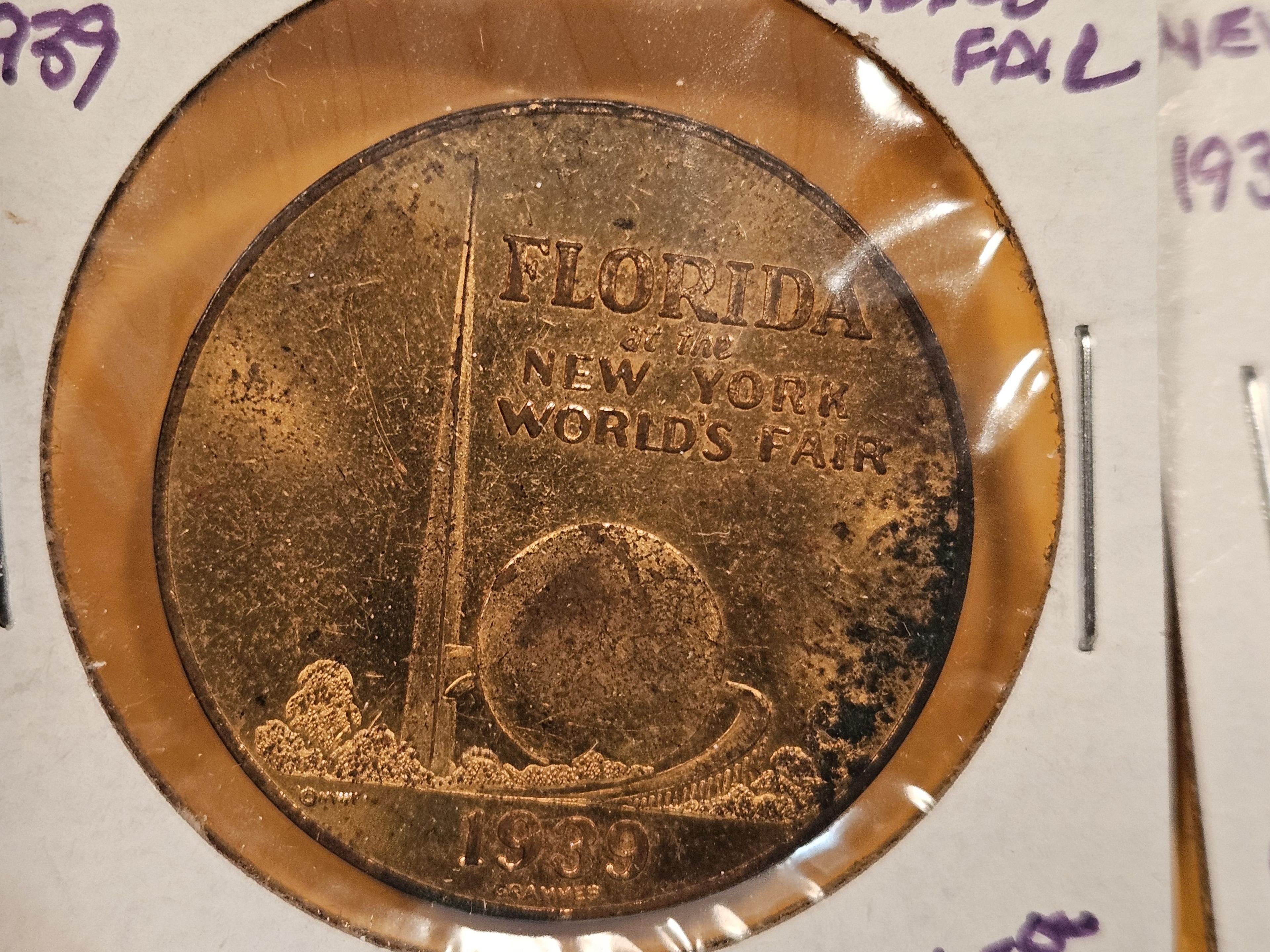 Two 1939 World's Fair medals