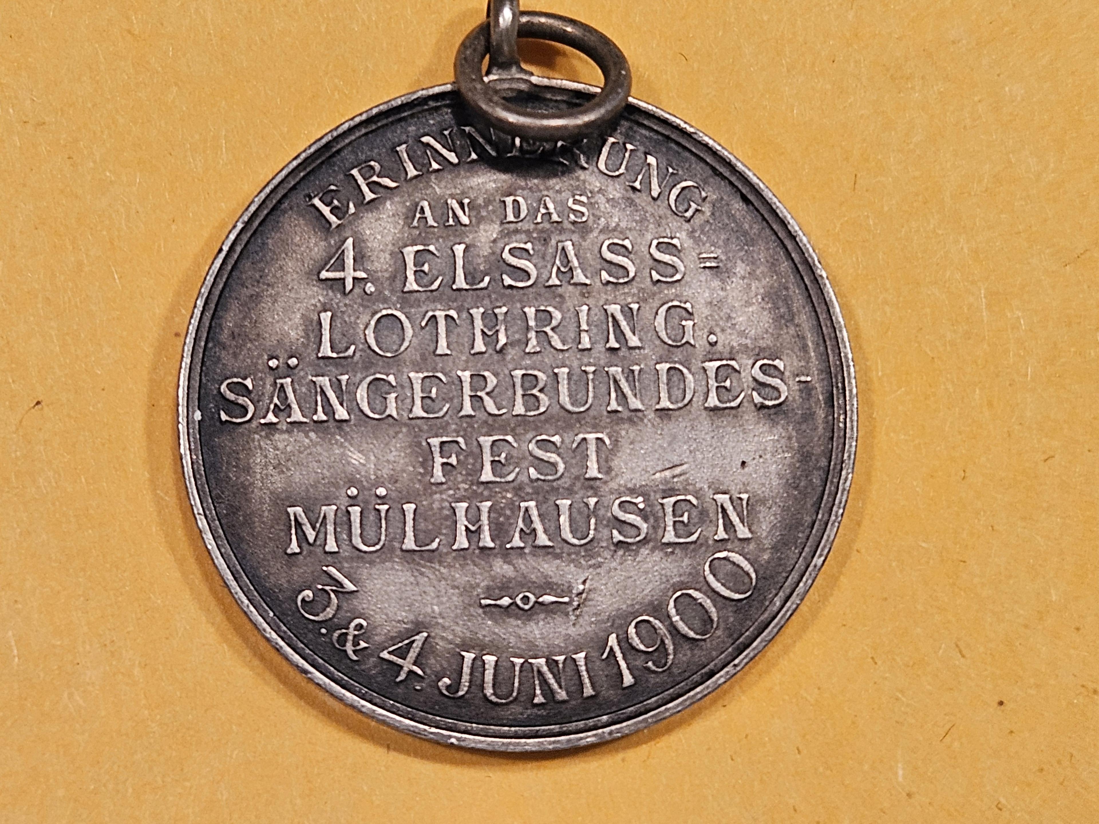 Cool, old, 1900 Silver Medallet