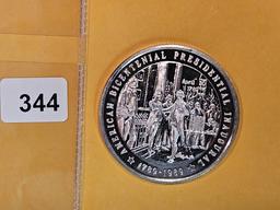 One Troy ounce .999 fine silver art round