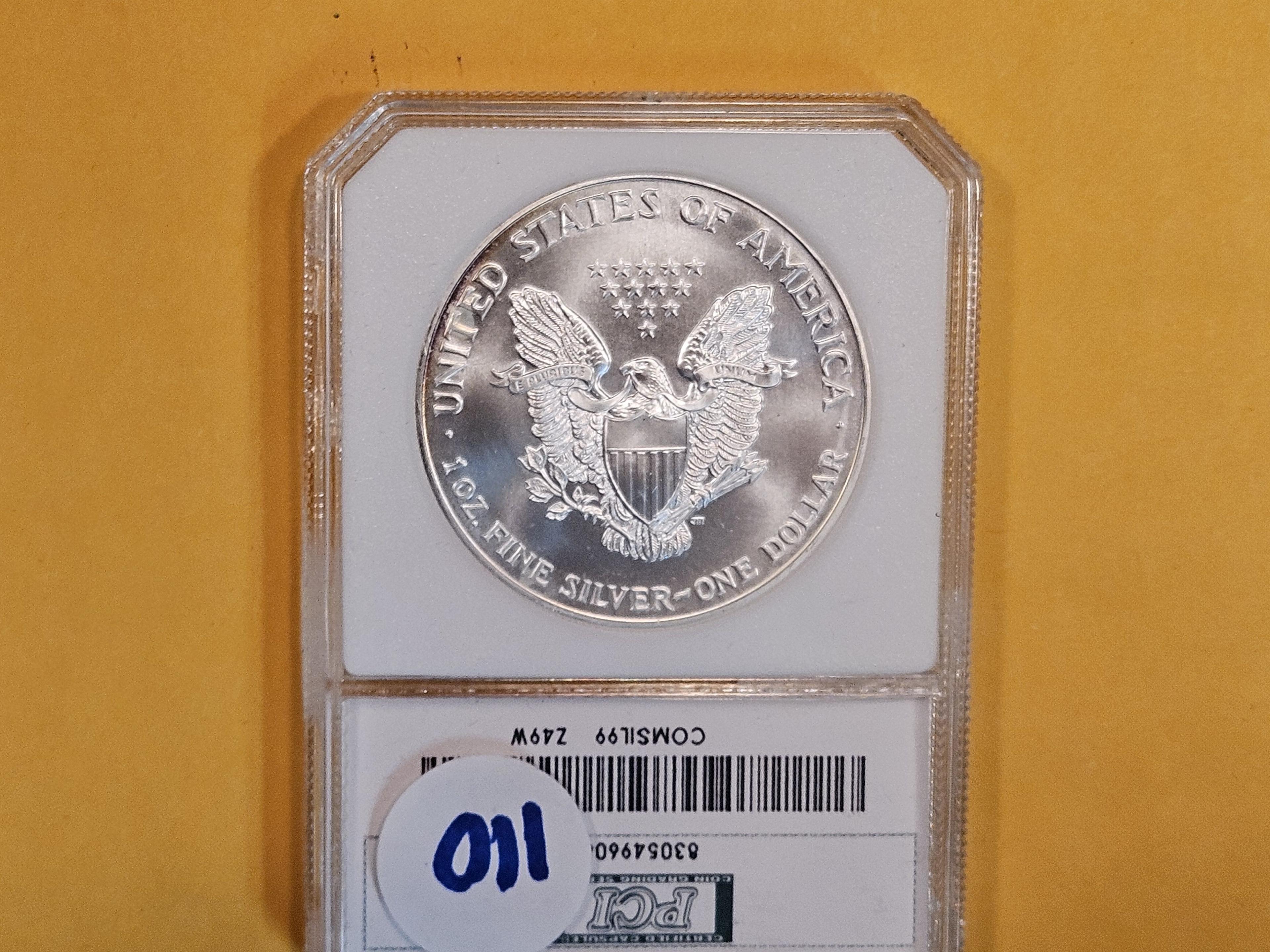 PCI 1999 American Silver Eagle