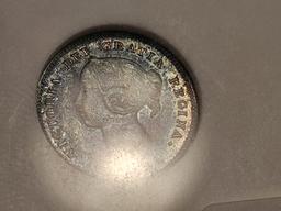 ANACS 1889 Canada Silver 5 cent in Extra Fine - 45