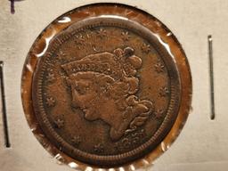 1851 Braided Hair Half Cent