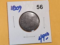 1809 Draped Bust Half Cent