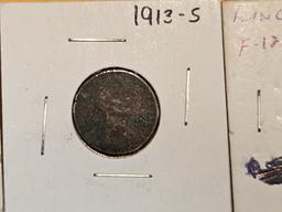 Seven Better Date small Wheat cents